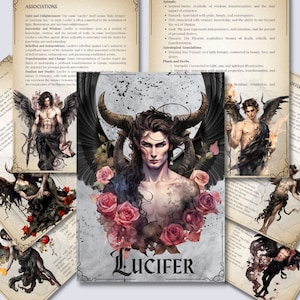 Lord Lucifer. Lucifer Grimoire. Luciferian grimoire. Lucifer Ritual. Tarot. Printable pages.