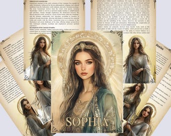 Sophia Goddess Grimoire-pagina's: afdrukbaar boek der schaduwen (pdf)