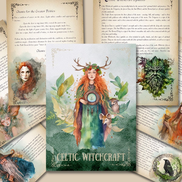 Celtic Witchcraft. Basics. Beautiful pages for your Book Of Shadows