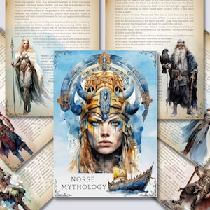 Norse Mythology. Gods & Monsters. Beautiful pages for your Book Of Shadows. Instant download.
