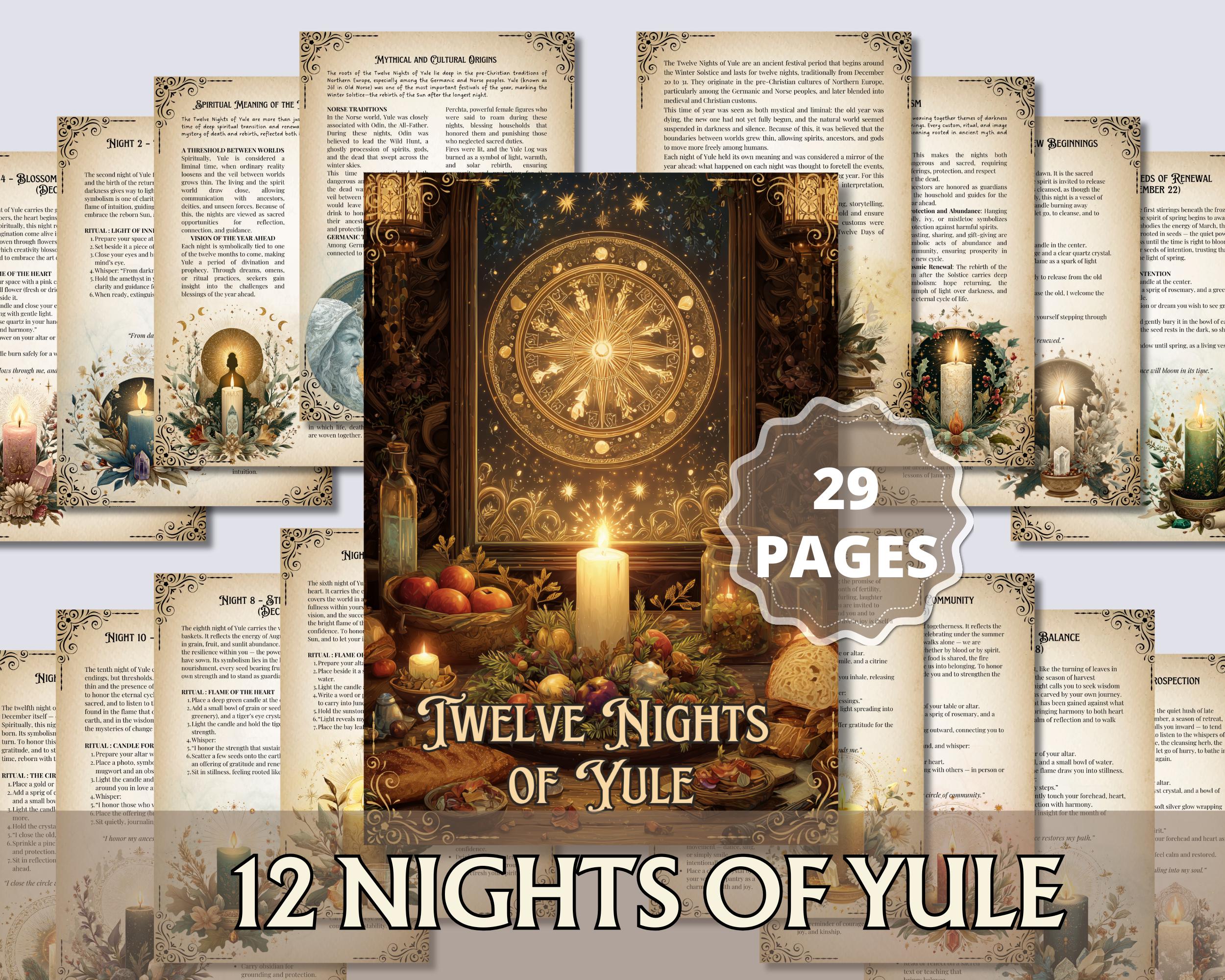 Grimoire of the Twelve Nights of Yule | Pagan Ritual Book, Witchcraft ...