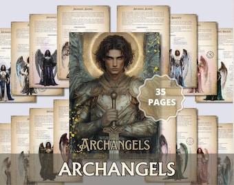 Archangels Guide & Workbook PDF – Angel Correspondences, Prayers, Rituals and Manifestation Journal | Healing and Protection  | Printable