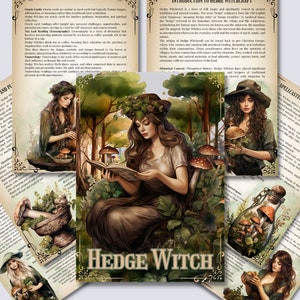 Hedge Witch. Basics. Beautiful pages for your Grimoire or Book Of Shadows