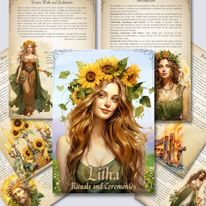 Litha. Rituales y Ceremonias. Páginas imprimibles para tu Libro de las Sombras.