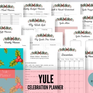 Undated Yule Planner: Holiday Organizer (Printable PDF)