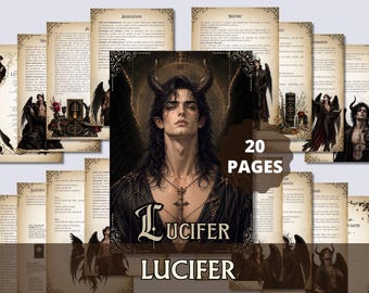 Lucifer Grimoire Pages Printable PDF, Luciferian Witchcraft, Book of Shadows, Witchcraft Rituals, Deity Work
