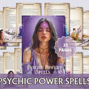 Paranormale krachtspreuken: grimoire-pagina's (pdf)
