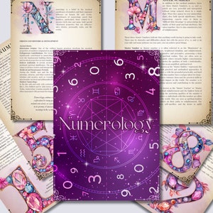Numerology. Beginners guide. Beautiful pages for your Grimoire or Book Of Shadows. Printable