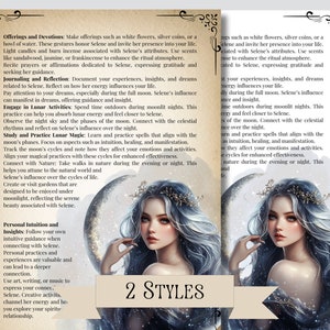 Selene. the Goddess and Personification of the Moon. Beautiful Pages for Your Grimoire or Book ...
