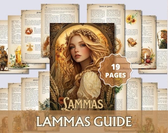Lughnasadh Grimoire Pages | Lammas Harvest | Book of Shadows PDF  | Wiccan Sabbat, First Harvest, Wheel of the Year