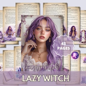 Einfache Hexerei für Faule Hexen | Low Effort Magick, Einfache Zauber, Kristalle, Kräuter & Mondmagie-Anleitung | Digitales Grimoire PDF