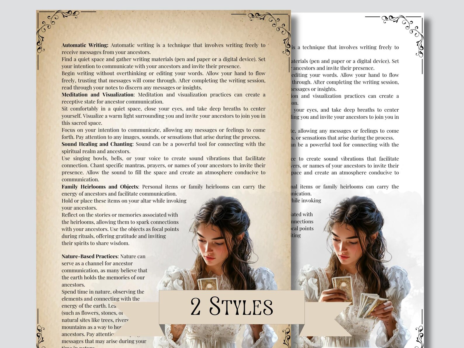 Invoking Ancestors Grimoire Pages: Basic Guide (printable) - Etsy