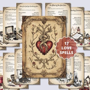 Voodoo Love Spells: Ancient Bindings Grimoire Pages (Printable PDF)