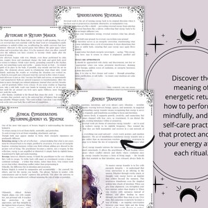 Return to Sender Printable Grimoire Pages — Ethical Reversal Spells, Protection Rituals & Energy Cleansing for Your Altar image 3
