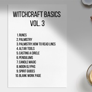 Witchcraft Basics Vol. 3 • Beginner Grimoire Pages • Printable Book of ...
