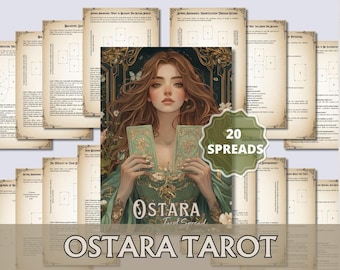Ostara Tarot Legbuch. 20 Tarotkarten für die Energie des Sabbats. Druckbar