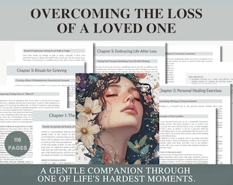 Grief Relief Workbook PDF | Bereavement Guide | Loss of Loved One Journal | Sympathy Gift