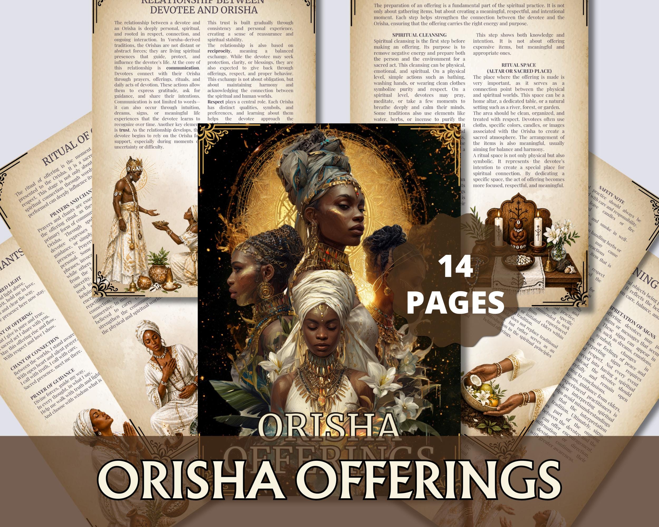 Orisha Ritual Staff Orisha Offerings Guide PDF | Spiritual Rituals, Prayers, Altar Setup ...