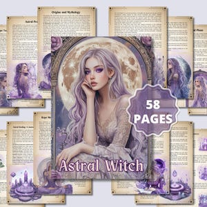 Astral-Hexe-Bundle. Astralprojektion, Frühere Leben, Energiearbeit, Luzides Träumen, Meditationen, Arbeitsblätter und mehr - Druckbare Seiten