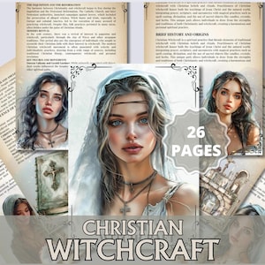 Grimorio de brujería cristiana / Salmos, oraciones y magia angelical / Guía de brujería y devoción basada en la fe (PDF)