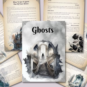 Ghosts. Beautiful pages for you Book Of Shadows. Instant download