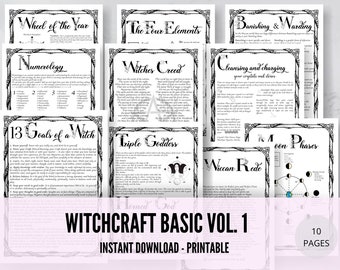 Witchcraft Basics Grimoire Starter Kit: Buch der Schatten Printables Vol. Nr. 1
