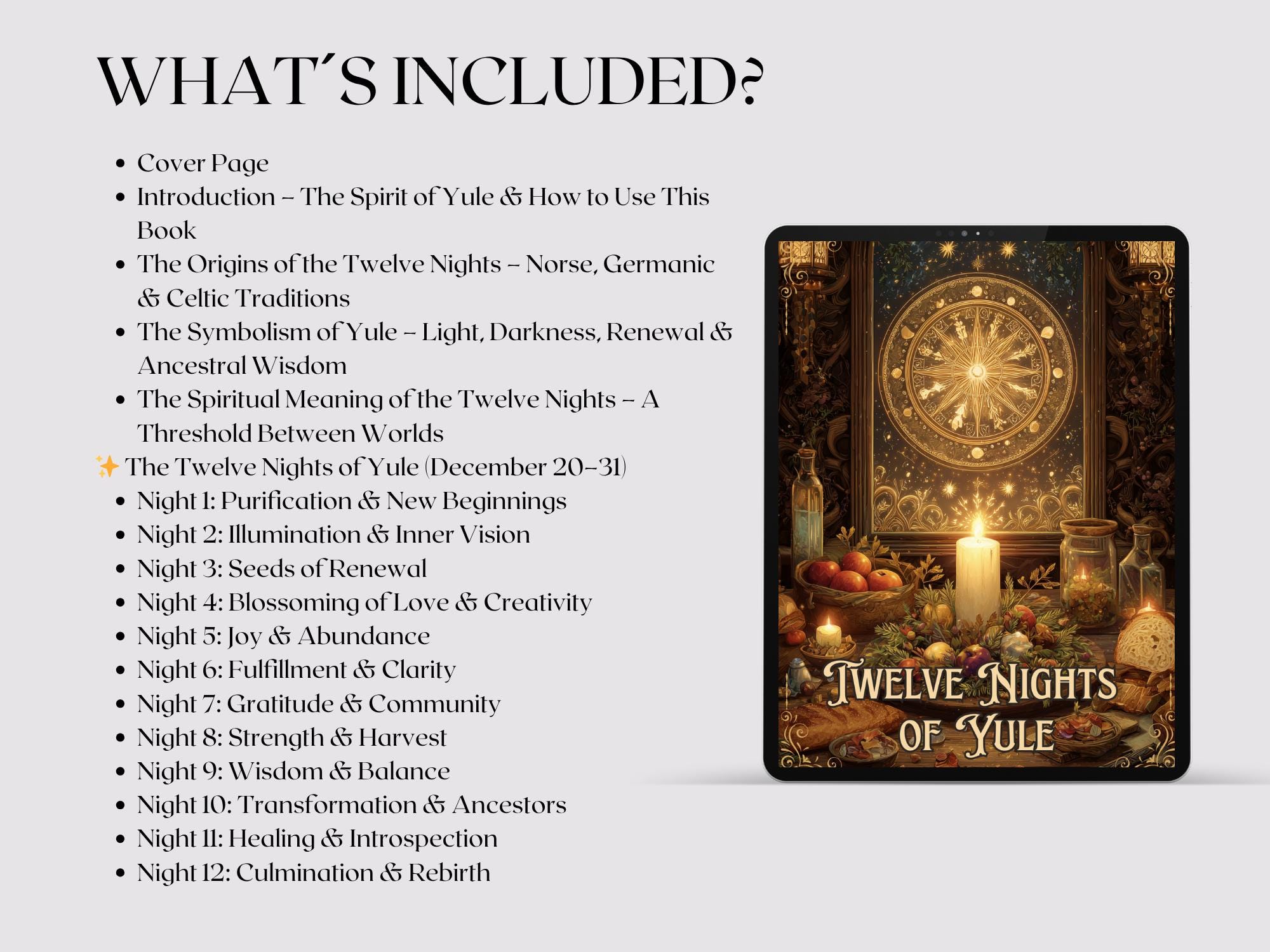 Grimoire of the Twelve Nights of Yule | Pagan Ritual Book, Witchcraft ...