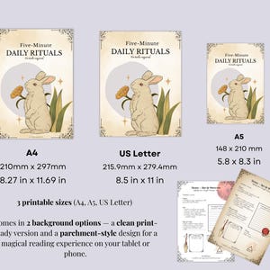 Pages imprimables du grimoire Rituels quotidiens | Journal des sorcières PDF | Routine magique de 7 jours image 6
