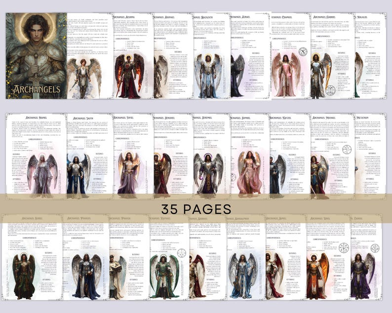 The Archangles Worksheet.pdf Archangels Guide & Workbook PDF – Angel Correspondences, Prayers ...