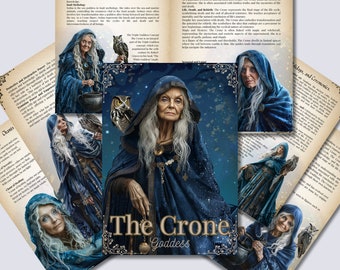 Crone Goddess Grimoire Pages: Book of Shadows Printable (PDF)