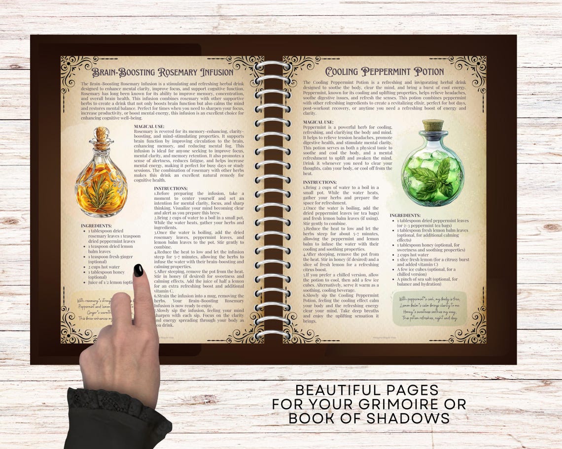 Herbal Healing Potions | Magical Herbalism Guide PDF | Potion Recipes ...