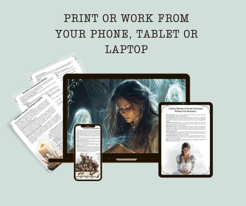 Invoking Ancestors Grimoire Pages: Basic Guide (printable) - Etsy