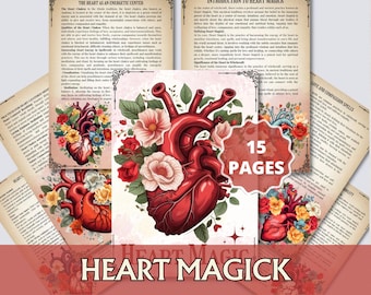 Herzmagie Grimoire Seiten: Druckbares Buch der Schatten (PDF)