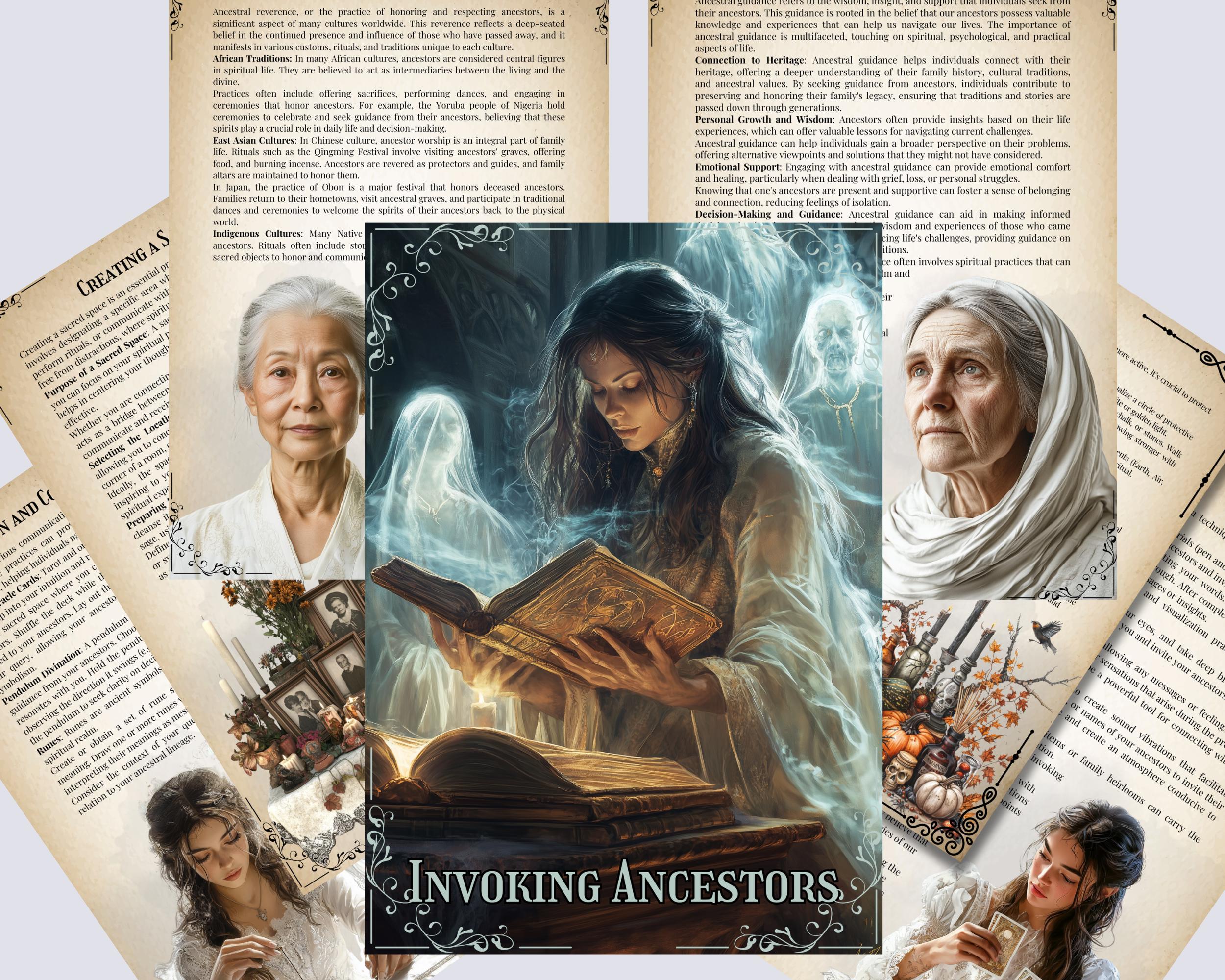 Invoking Ancestors Grimoire Pages: Basic Guide (printable) - Etsy