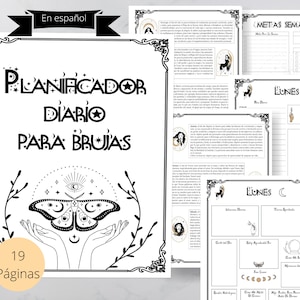EM ESPAÑOL. Planificador diário de brujas.