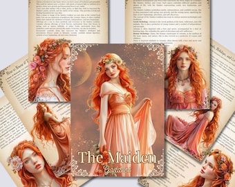 Maiden Goddess Grimoire Pages: Printable Book of Shadows (PDF)