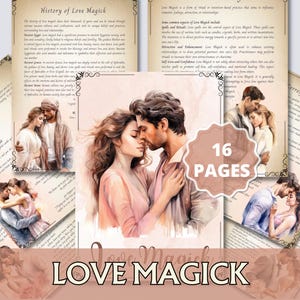 Pagine del Grimorio di Magia dell'Amore: Libro delle Ombre (Download immediato)