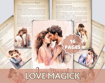 Love Magick Grimoire Seiten: Buch der Schatten (Instant Download)