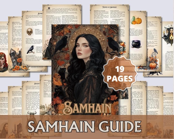 Samhain Guide PDF | Rituals, Correspondences & Altar | Wicca Pagan Witchcraft | Wheel of the Year Printable