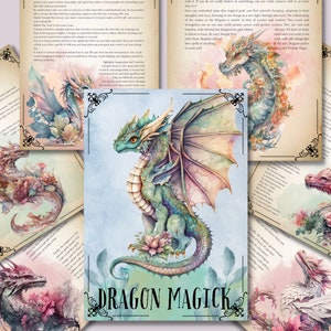 Magia del dragón. Hermosas páginas para tu Libro de las Sombras. Descarga instantánea