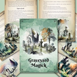Graveyard Magick Guide: Book Of Shadows Pages (Instant Download)