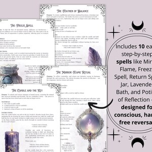 Return to Sender Printable Grimoire Pages — Ethical Reversal Spells, Protection Rituals & Energy Cleansing for Your Altar image 6