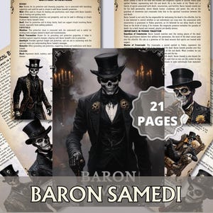 Baron Samedi Grimoire | Haitian Vodou Spirit of Death & Life | Voodoo Rituals, Altar Guide and Invocations Printable PDF