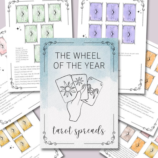 Das Rad des Jahres Tarot Spread- Tarot Bundle