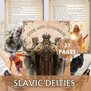 Slavische goden en godinnen Grimoire | Afdrukbare heidense godheid | Perun, Mokosh, Veles, Lada en Slavische mythologie pdf