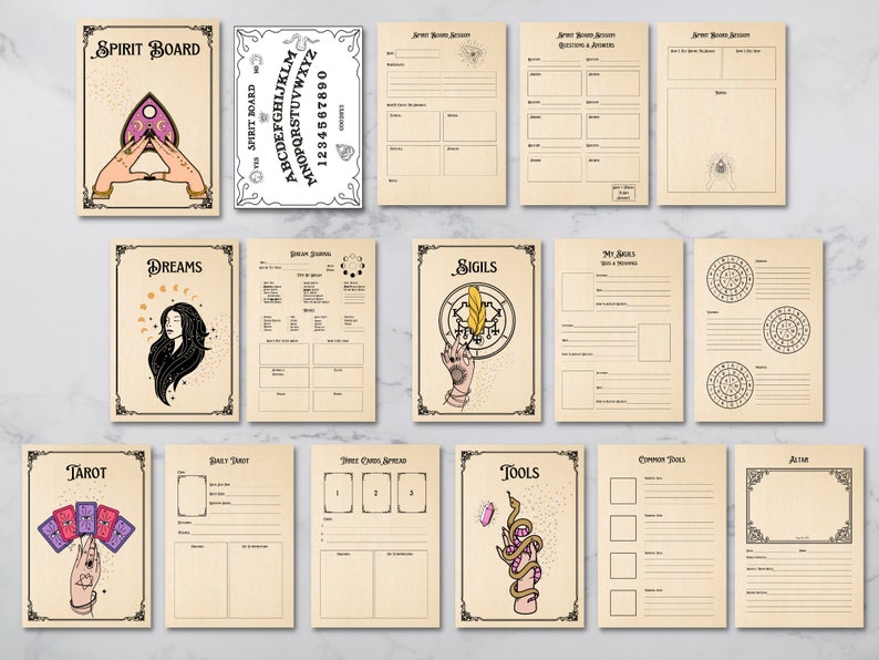 The Witches Workbook Bonus: Magic Correspondences Blank - Etsy