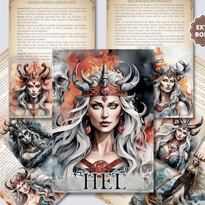 Hel Norse Goddess Grimoire Pages: Book Of Shadows (Printable)