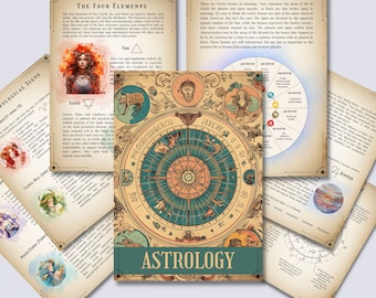 Blank Birth Chart Natal Chart Learn Astrology Astrology - Etsy