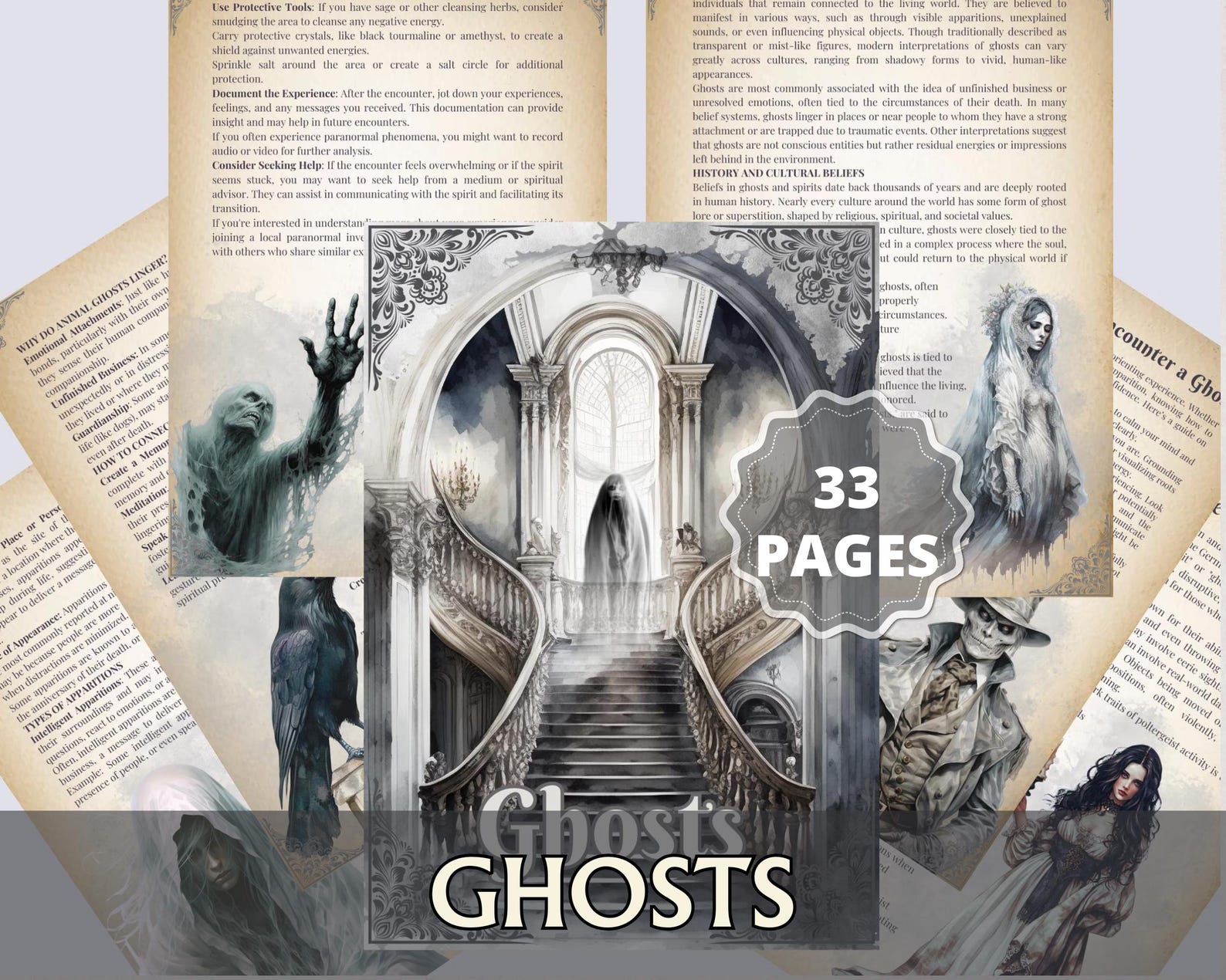 Spirit Types Ghosts & Hauntings Printable Guide PDF – Spirit Types, Paranormal ...