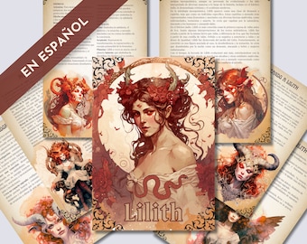Lilith Grimoire Guide in Spanish: Printable Pages (PDF)
